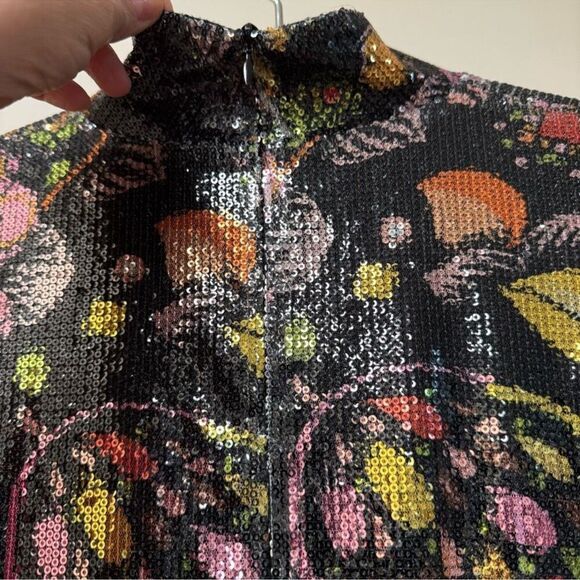 La Double J Colorblocked Payetli Mini Elbise in Size M - Picture 6 of 8